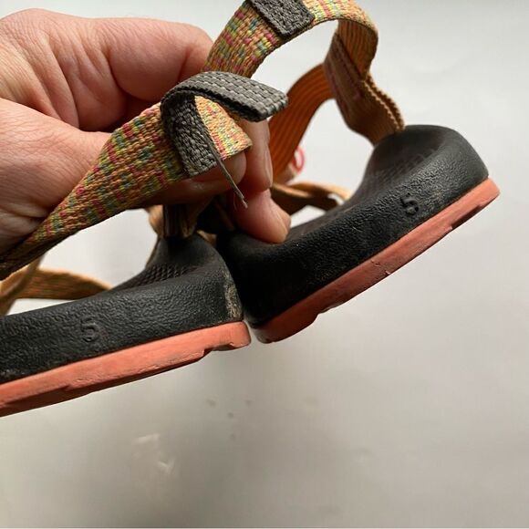 Chaco Z1 classic hiking walking summer sandals water shoes orange woman’s 5 - Picture 3 of 6